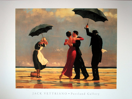 Lmina Jack Vettriano, The singing Butler