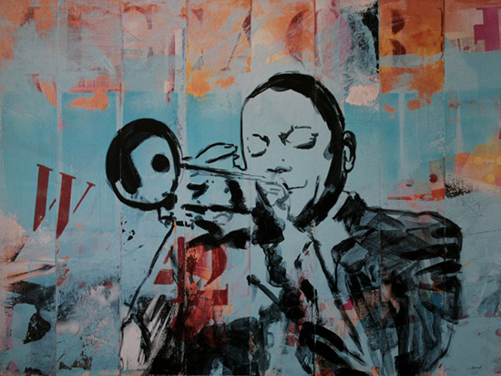 Thierry Vieux poster print, Jazz I