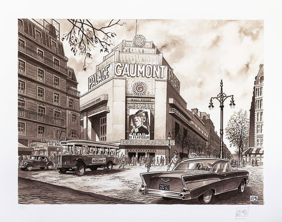 Jean-Michel Arroyo signed Art print, Gaumont Palace