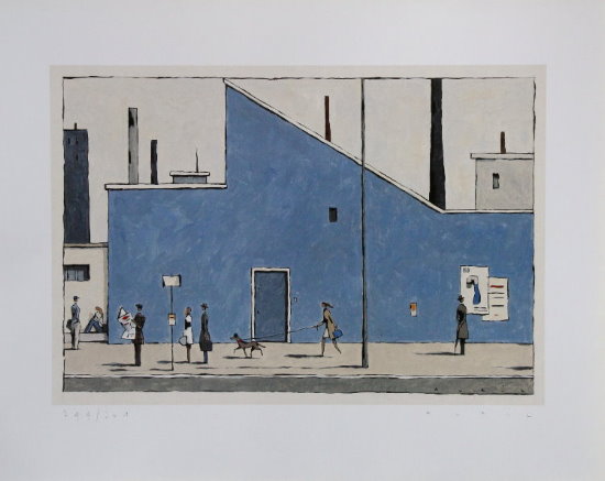 Franois Avril signed Art print, The printing office