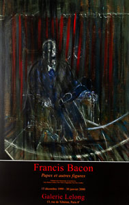 Affiche d'exposition Francis Bacon - Papes et autres figures