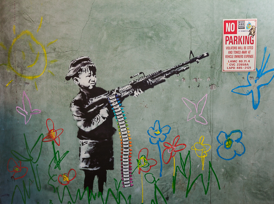 Stampa Banksy (attribuito a), Westwood, Los Angeles