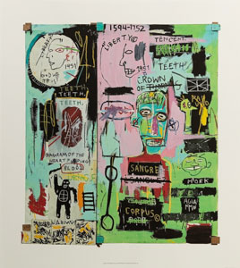 Lámina Jean Michel Basquiat, In Italian, 1983