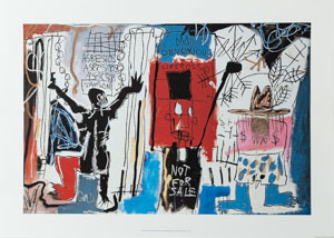 Affiche Jean Michel Basquiat, Obnoxious Liberals, 1982