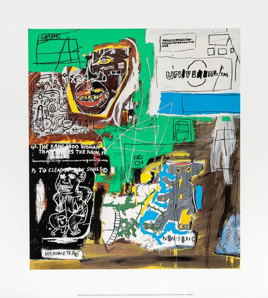 Lmina Jean Michel Basquiat, Sienna, 1984