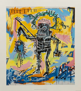 Jean Michel Basquiat Fine Art Print, Fishing, 1981