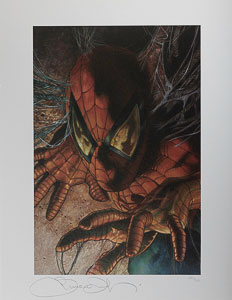 Simone Bianchi signed art print, Spiderman
