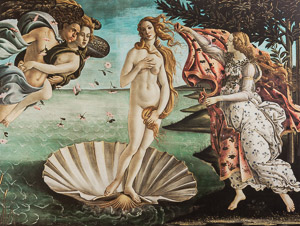 Botticelli poster print, The Birth of Venus, 1485
