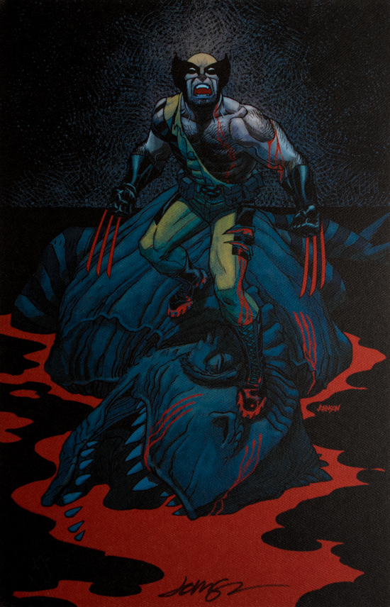 Dave Johnson signed Art print, Wolverine