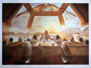 Salvador Dali print, The Last Supper, 1955
