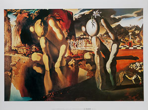 Lámina Dali, La metamorfosis de Narciso, 1937