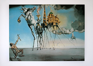Affiche Dali, La tentation de saint Antoine, 1946