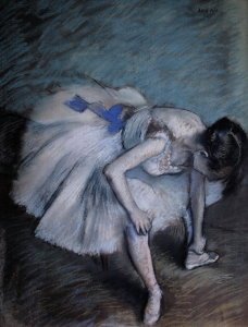 Lámina Degas, Bailarina sentada I (1881-1883)