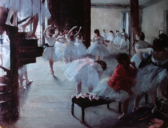 Edgar Degas poster print, The Ballet School, 1873