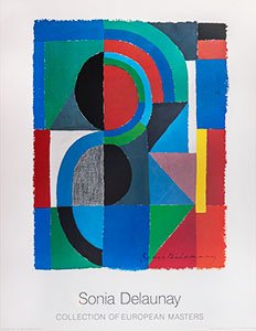 Sonia Delaunay print, Viertel, 1968
