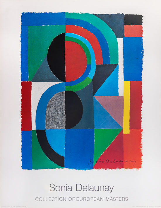Sonia Delaunay poster print, Viertel, 1968