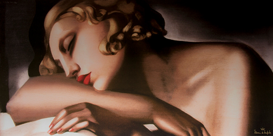 Lámina Tamara De Lempicka, Mujer durmiente, 1932