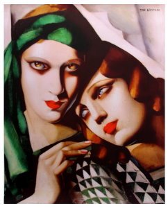Lámina De Lempicka, El turbante verde, 1929
