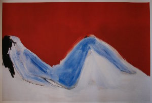 Nicolas De Staël Giclee, Reclining Blue Nude, 1955
