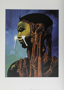Philippe Druillet poster, Salammbô : L'esclave