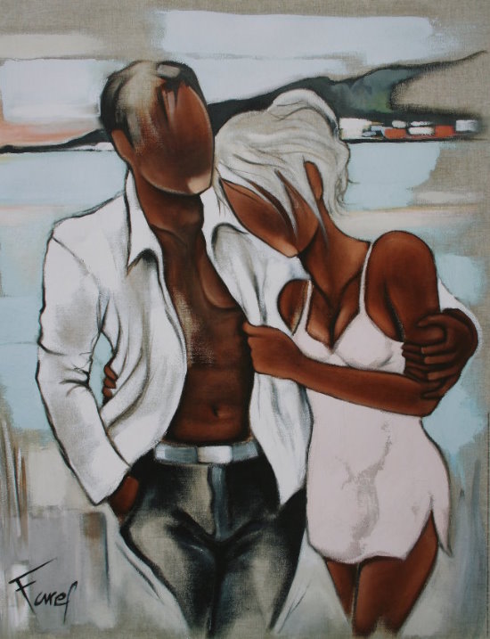 Pierre Farel poster print, Un homme et une femme