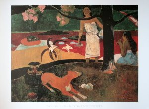 Paul Gauguin print, Pastorales Tahitiennes