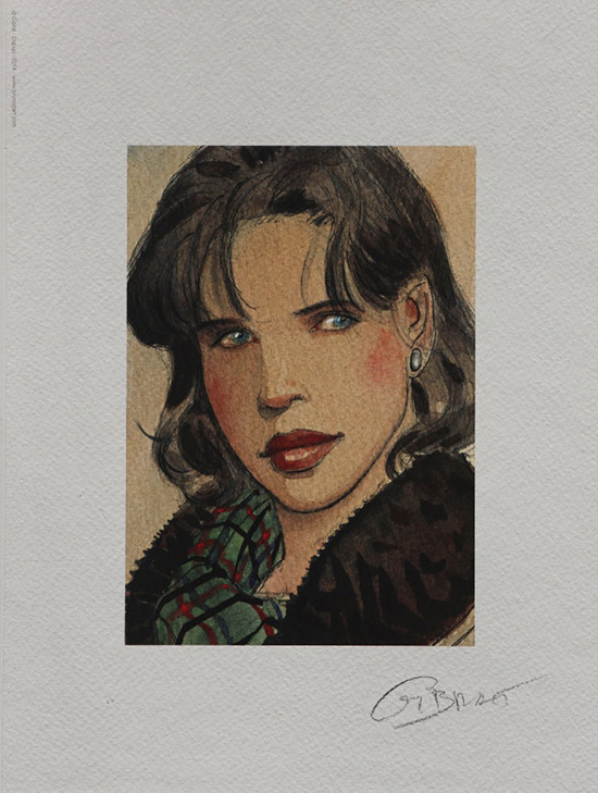 Jean-Pierre Gibrat Fine Art print, Ccile, portrait