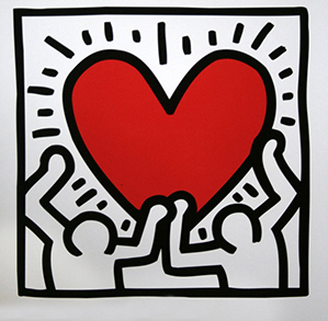 Keith Haring print, Untitled, 1988