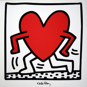 Keith Haring print, Untitled, 1984