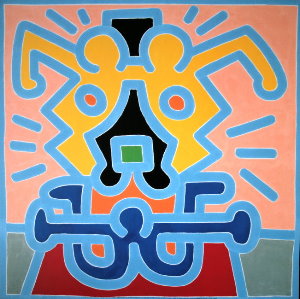Keith Haring print, Untitled, 1988