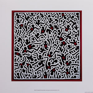 Affiche Haring, Untitled, 1985