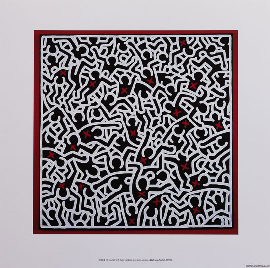 Affiche Keith Haring : Sans Titre, 1985
