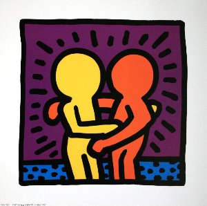 Keith Haring print, Untitled, 1987