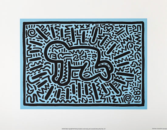 Lámina Keith Haring, Baby (1982)