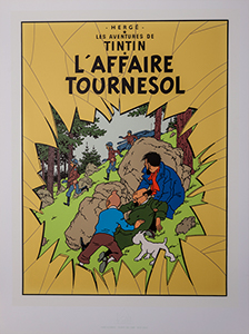 Hergé : serigrafía Tintin, El asunto Tornasol