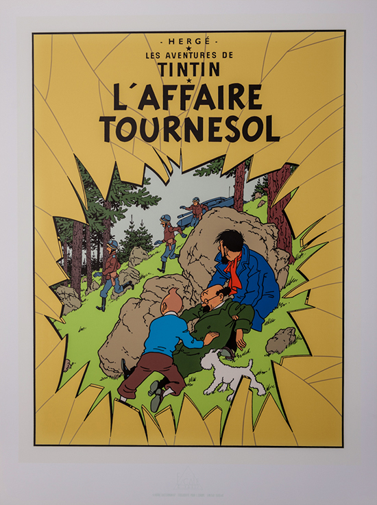 Sérigraphie Tintin & Milou : L’Affaire Tournesol