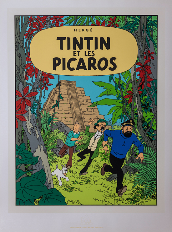 Sérigraphie Tintin & Milou : Tintin et les Picaros