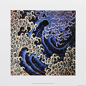 Affiche Hokusai, Vague masculine