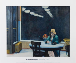 Lámina Edward Hopper, Automat (1927)