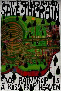 Lámina Hundertwasser, Save the Rain