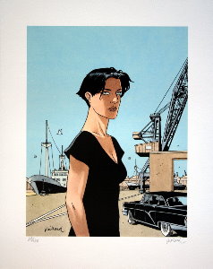 Affiche d'Art signée Juillard, Léna port