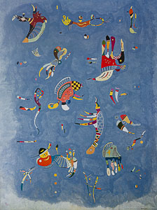 Vassily Kandinsky print, Bleu de ciel, 1940