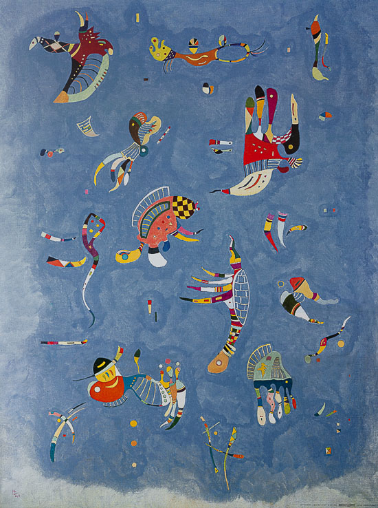 Kandinsky poster print, Blue of the sky, 1940