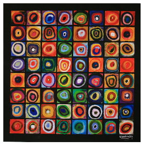 Giclée Vassily Kandinsky, Color of squares