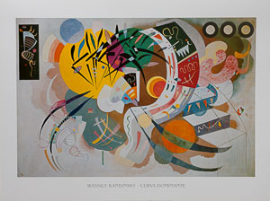 Stampa Vassily Kandinsky, Courbe dominante, 1936