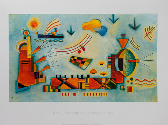Kandinsky poster print, Sweet Event, 1928