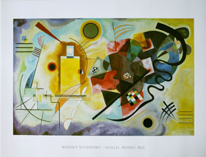 Lámina Vassily Kandinsky, Gelb-rot-blau (Jaune, Rouge, Bleu), 1925