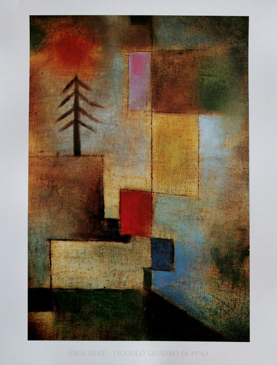 Paul Klee poster, Petit cadre de pin, 1922