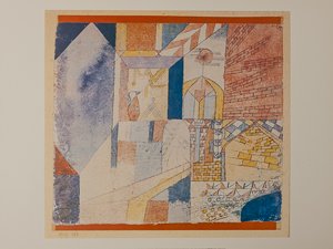 Lámina Paul Klee, Abstraction à la cruche, 1919