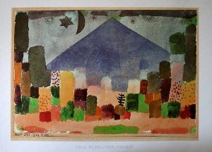 Paul Klee print, Der Niesen, 1915